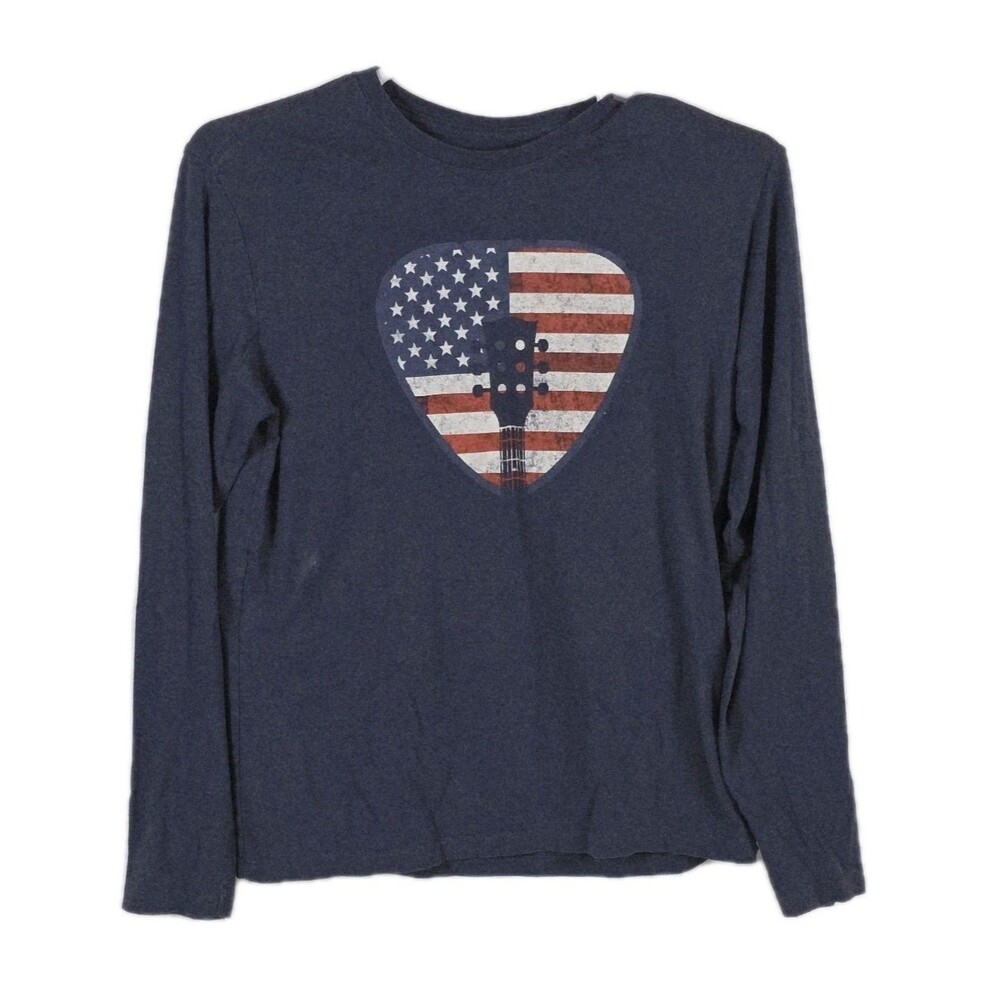 Daniel Cremieux Men's Medium Navy Blue Long‎ Sleeve T-shirt